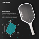 Silence - Carbon Fiber Core Pickleball Paddle - Pakle Pickleball Company