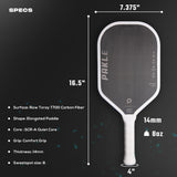Silence - Carbon Fiber Core Pickleball Paddle - Pakle Pickleball Company