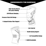 Compression Knit Knee Sleeve with Gel & Stays - PAKLE