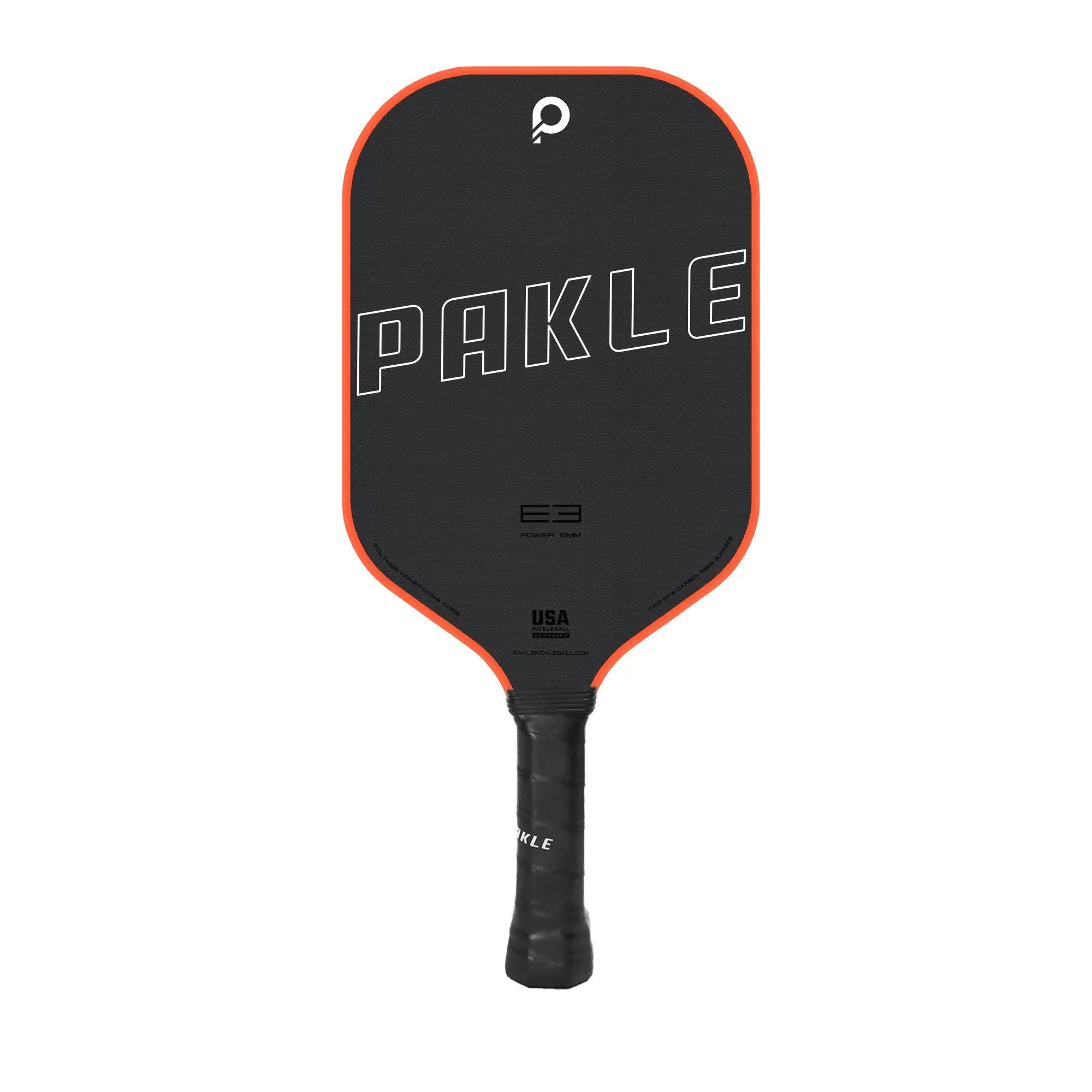 E3 Power - Raw T700 Carbon Fiber Pickleball Paddle - PAKLE
