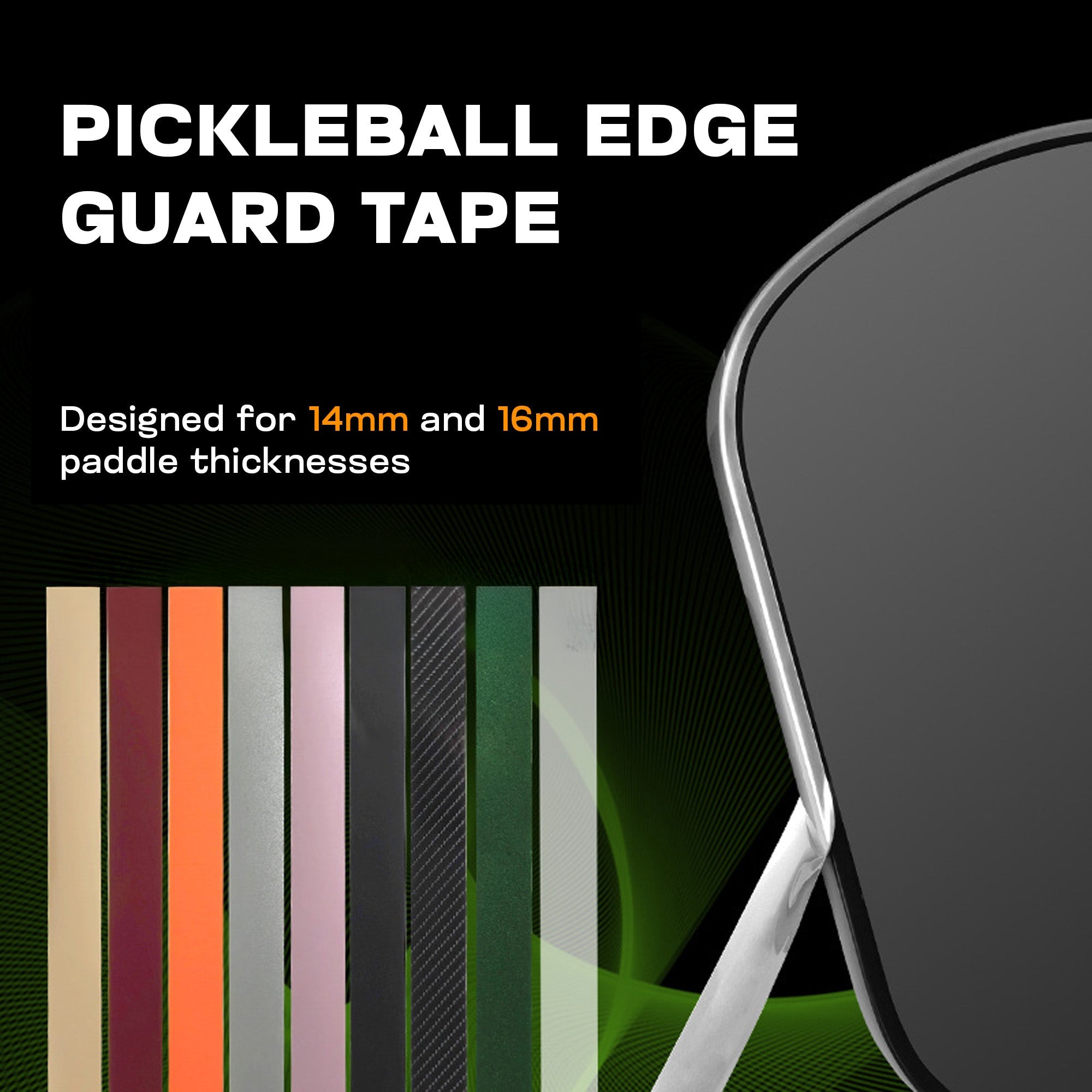 Pickleball Edge Guard Tape - Vinyl Tape - Pakle Pickleball Company
