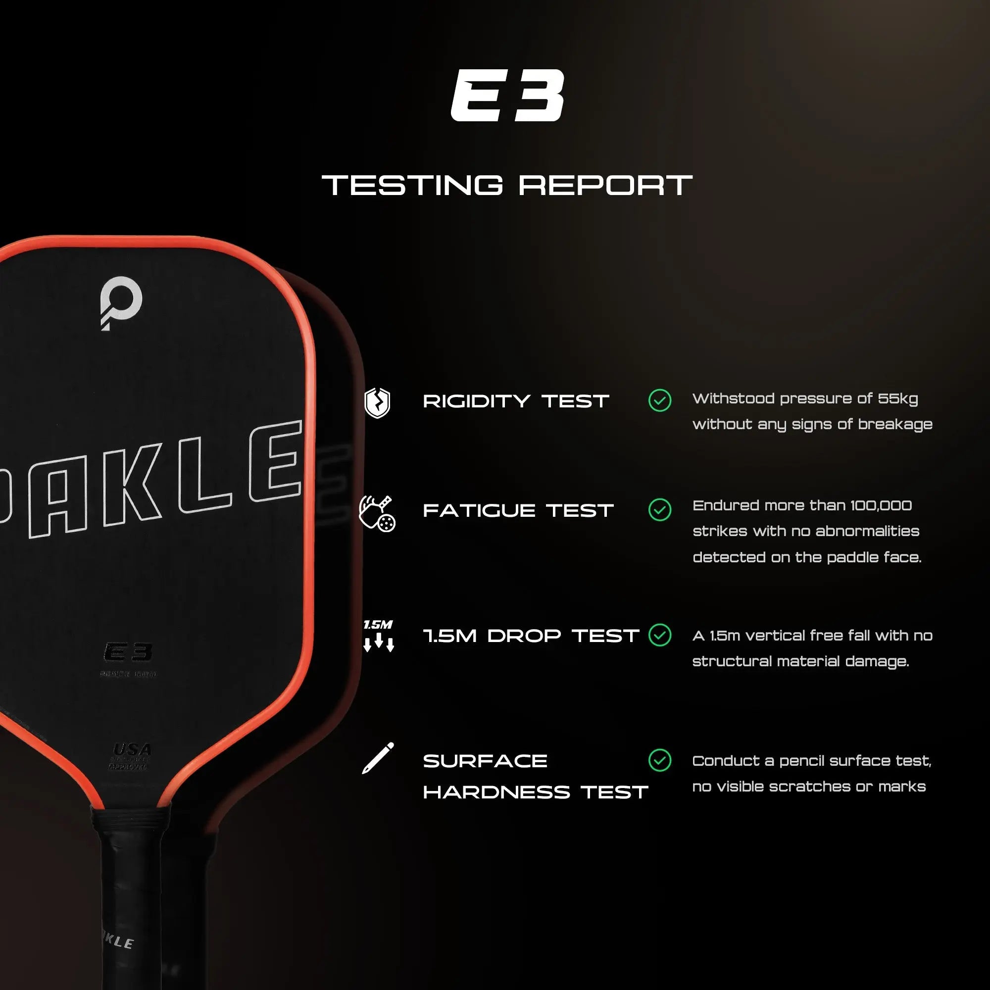 PAKLE E3 - Pickleball Paddle - PAKLE