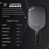 E3 Power - Mentah T700 Carbon Fiber Pickleball Paddle