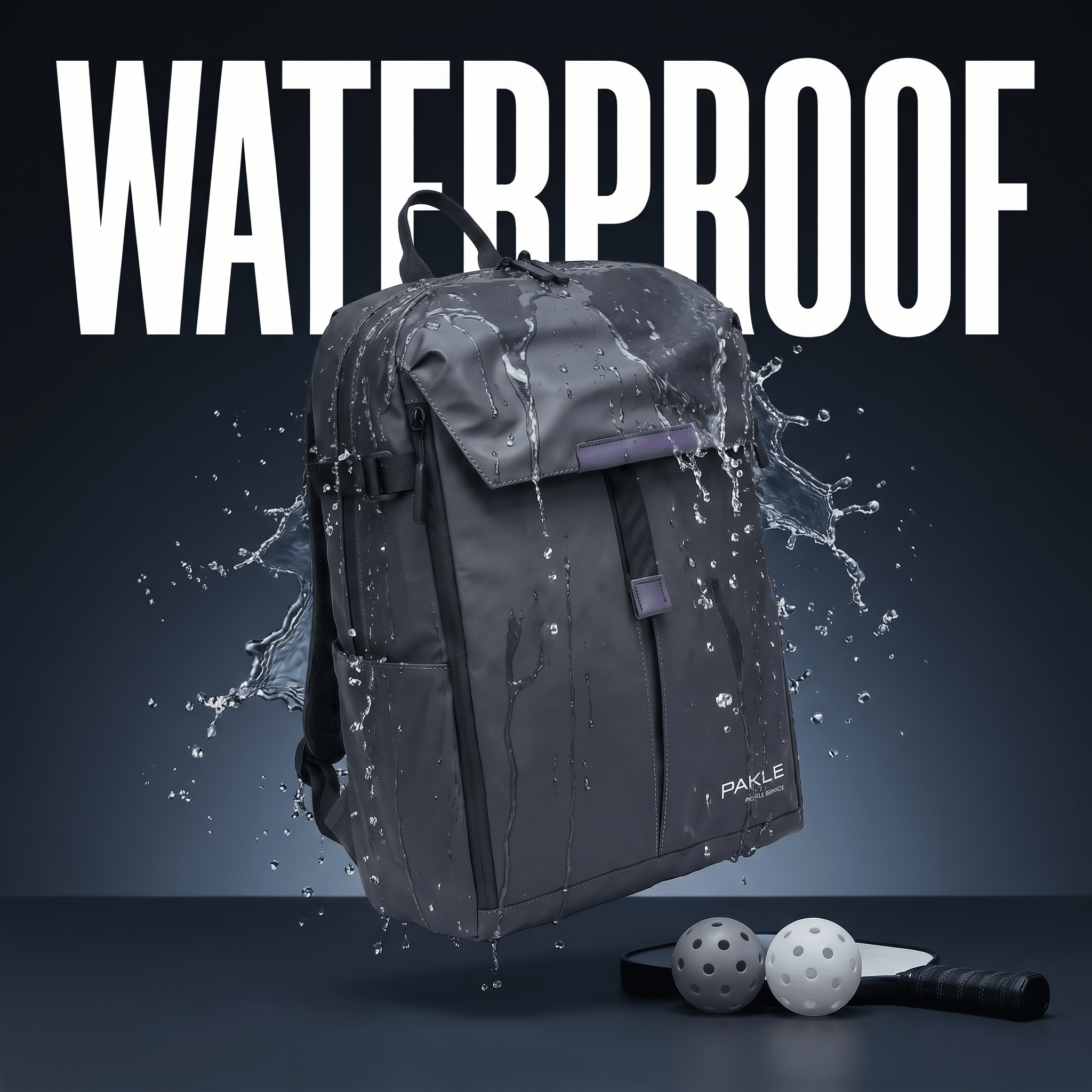 PAKLE Pickleball Waterproof Backpack - Pakle Pickleball Company