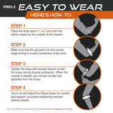 Pickleball Elbow Brace - for Tennis & Golfer's Elbow Pain Relief - Pakle Pickleball Company