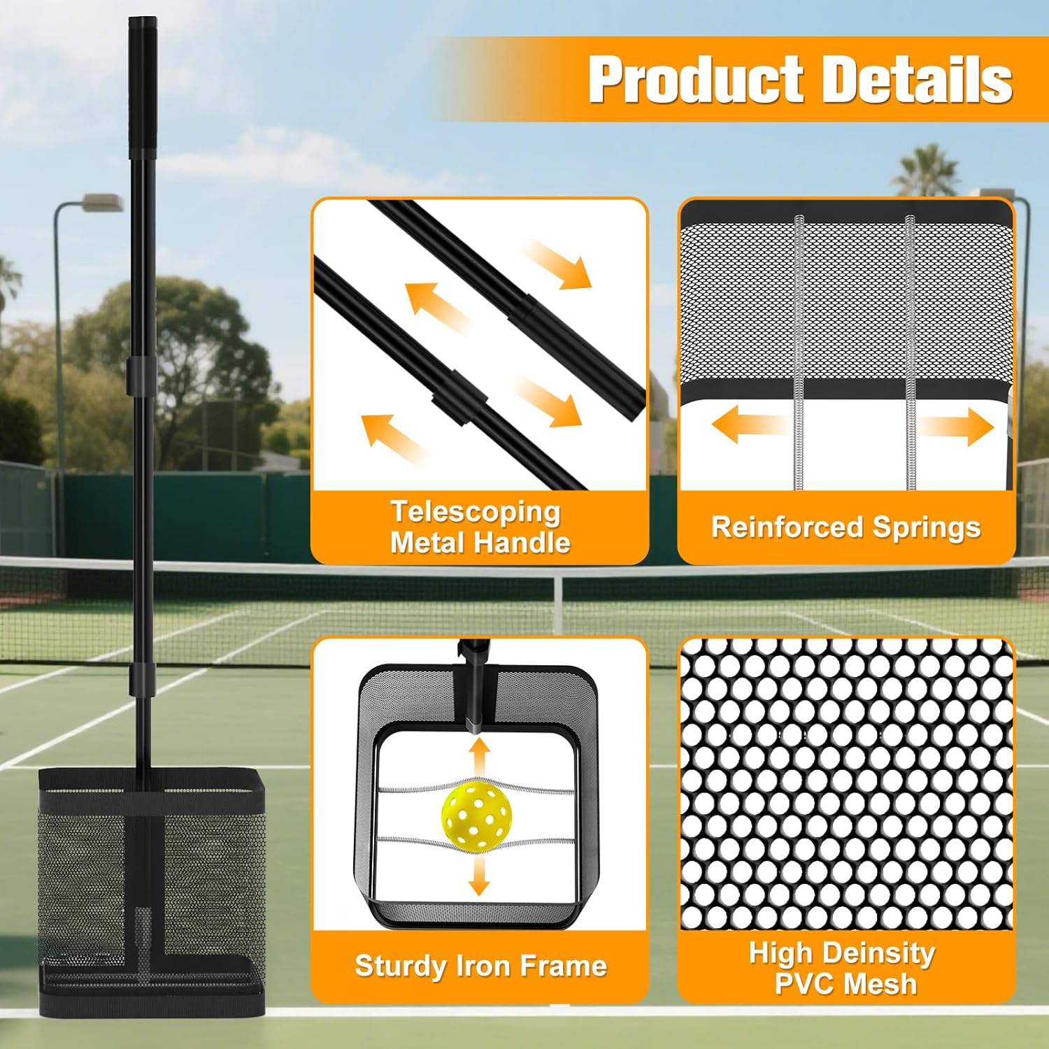 Pickleball Pickup - Lightweight Pickleball Collector - Pakle Pickleball Company